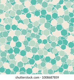 Seamless pattern. A mottled texture of smoothed hexagons.