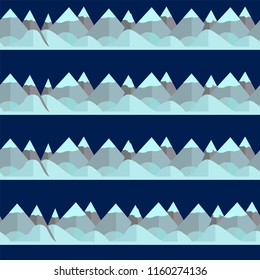 Seamless pattern with mountain. Vector illustration