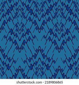 Seamless pattern with mountains. Hand drawn rock endless wallpaper. Decorative backdrop for fabric design, textile print, wrapping, cover. Vector illustration.