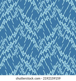 Seamless pattern with mountains. Hand drawn rock endless wallpaper. Decorative backdrop for fabric design, textile print, wrapping, cover. Vector illustration.