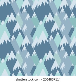 Seamless pattern with mountains. Stock background.