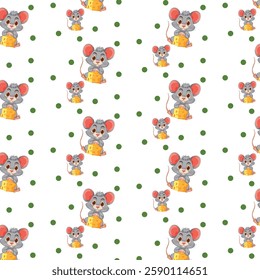 seamless pattern with mouse background