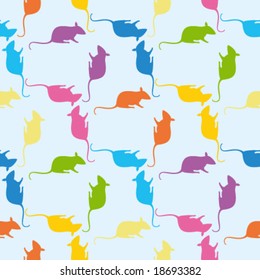 seamless pattern with mouses