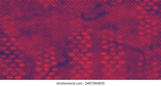 Seamless pattern of moving particles. Abstract background in bright colors. Vector illustration