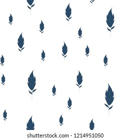Seamless pattern is much leaves. Vector image for your design.