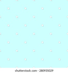 Seamless pattern with multi colored elements of web design search icon gray with blue