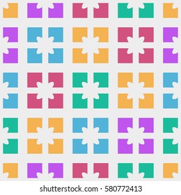 Seamless pattern with multi colored gift boxes