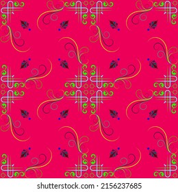 Seamless  pattern multicolor in the Arabian style.
