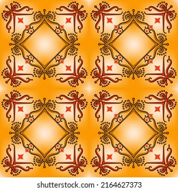   Seamless  pattern multicolor in the Arabian style.
