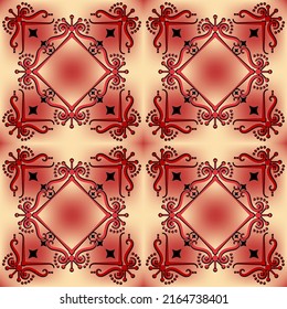   Seamless  pattern multicolor in the Arabian style.