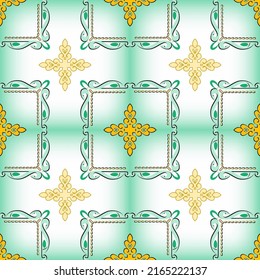  Seamless  pattern multicolor in the Arabian style.