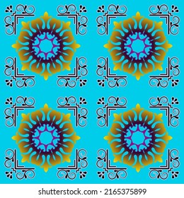   Seamless  pattern multicolor in the Arabian style