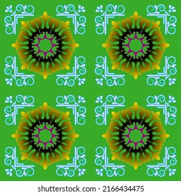   Seamless  pattern multicolor in the Arabian style
