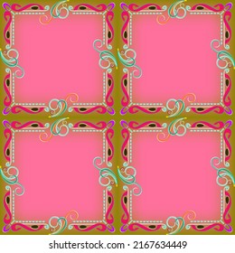   Seamless  pattern multicolor in the Arabian style