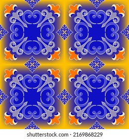   Seamless  pattern multicolor in the Arabian style.