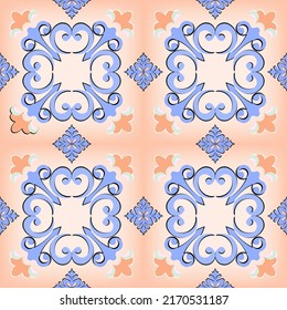   Seamless  pattern multicolor in the Arabian style.