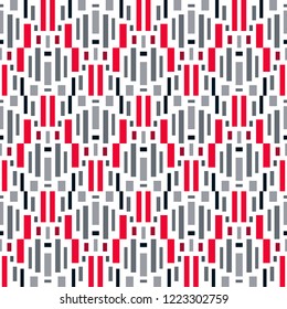 Seamless  pattern.  Multicolor geometric ornament.  Vector illustration  