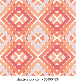 Seamless  pattern.  Multicolor geometric ornament with squares  Vector illustration.  