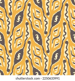 Seamless pattern with multicolor Paisley print. Vector illustration