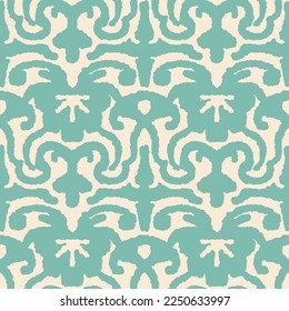 Seamless pattern with multicolor Paisley print. Vector illustration