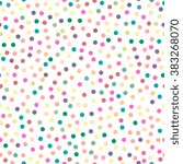 Seamless pattern. Multi-colored circles on a white background. Texture. Vector