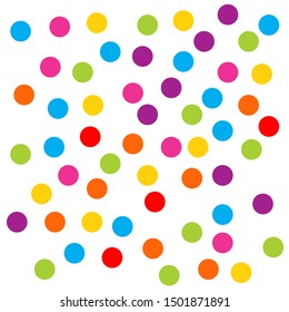 seamless pattern, multi-colored colorful circles vector