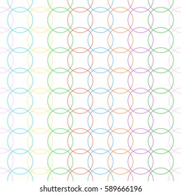 Seamless pattern with multicolored, colorful circles.
