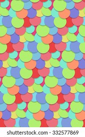 Seamless pattern with multicolored confetti for your creativity