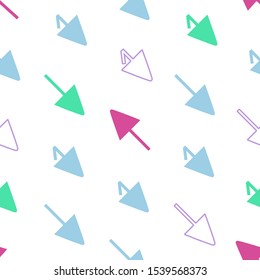 Seamless pattern with multicolored diagonal arrows