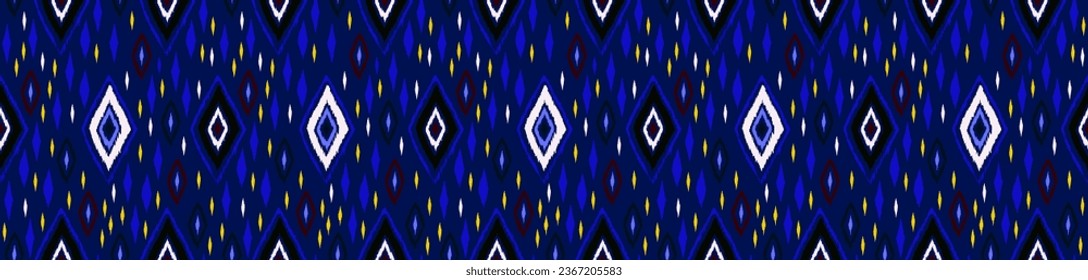 Nahtloses Muster mit mehrfarbigen Diamanten. Abstrakte, geometrische Darstellung des Chevron, Tapete. Stammesethnische Vektorstruktur. Aztec-Stil. Folkstickerei. Indischer, skandinavischer, afrikanischer Teppich.