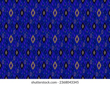 Patrón sin problemas con diamantes multicolores. Ilustración abstracta de chevron geométrico, fondo de pantalla. Textura vectorial étnica tribal. Estilo azteca. bordado popular. Indio, escandinavo, alfombra africana.