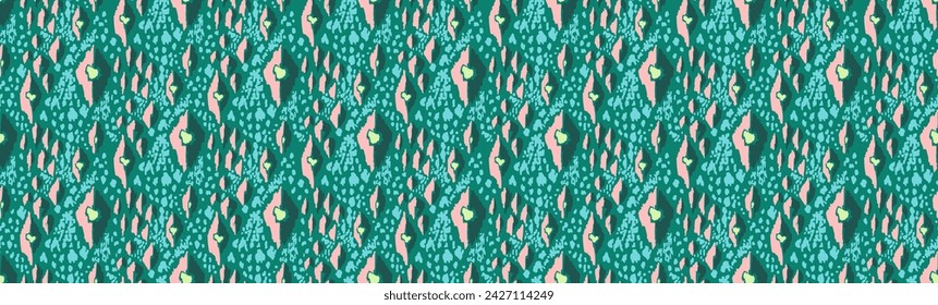 Seamless pattern with multicolored diamonds. Geometric chevron abstract illustration, wallpaper. Tribal ethnic vector texture. Aztec style. Folk embroidery. Indian, Scandinavian, African rug.