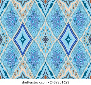 Patrón sin costuras con diamantes multicolores. Ilustración abstracta de chevron geométrico, papel pintado. Textura de vector étnico tribal. Estilo azteca. Bordado popular. Alfombra india, escandinava, africana.