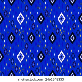 Seamless pattern with multicolored diamonds. Geometric chevron abstract illustration, wallpaper. Tribal ethnic vector texture. Aztec style. Folk embroidery. Indian, Scandinavian, African rug.