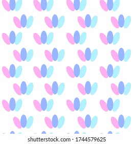 Seamless pattern with 
multi-colored flowers on a white color background. Use for fabric, wrapping paper, wallpaper, print, backdrops, napkins, bags, merchandise, clothing, and artwork.
