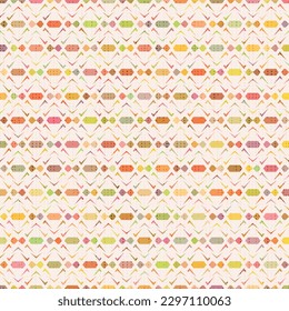 Seamless pattern, multicolored geometric pattern, geometric abstract background, vector design