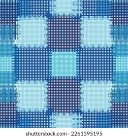 Patrón sin brillo con cuadrado de forma geométrica multicolor aislado sobre fondo blanco. Resumen de formas geométricas cuadradas gruesas.