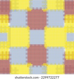 Seamless pattern with multicolored geometric shape square isolated on white background. Texture pattern for covers, banners, booklets, etc. For web or printed media.