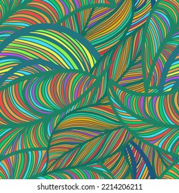 Seamless pattern multicolored leaves. Vector illustration - Powered by Shutterstock - Get 15% off with code: PIKWIZARD15