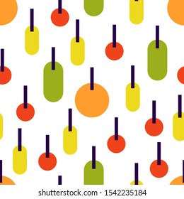 Seamless pattern with multicolored shapes