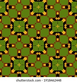 
 Seamless pattern with multicolored shapes.
