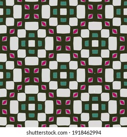 Seamless pattern with multicolored shapes.