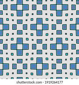  Seamless pattern with multicolored shapes.