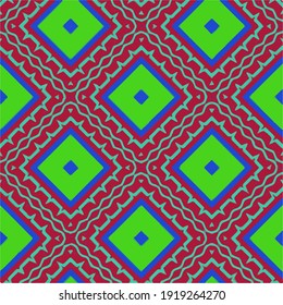  Seamless pattern with multicolored shapes.