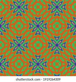  Seamless pattern with multicolored shapes.