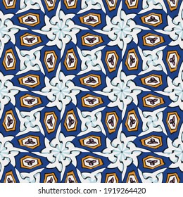  Seamless pattern with multicolored shapes.