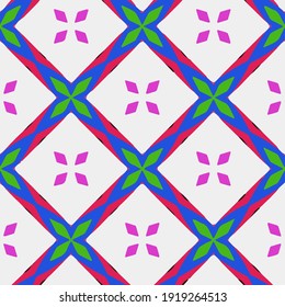 
 Seamless pattern with multicolored shapes.