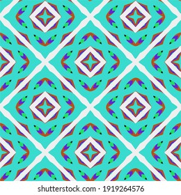 
 Seamless pattern with multicolored shapes.