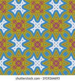 
 Seamless pattern with multicolored shapes.