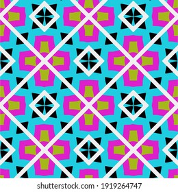 
 Seamless pattern with multicolored shapes.